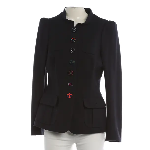 Blazer, in Navy, Viscose, Maison Common