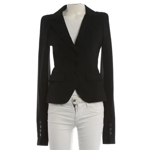Blazer, in Black, Wool, Patrizia Pepe