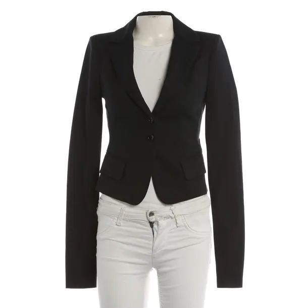 Blazer, in Black, Cotton, Patrizia Pepe
