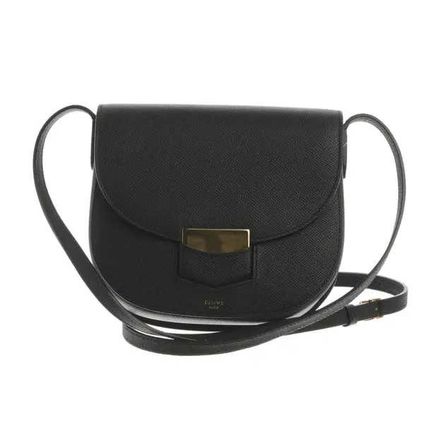 Cross Body Bag, in Black, Leder, Céline