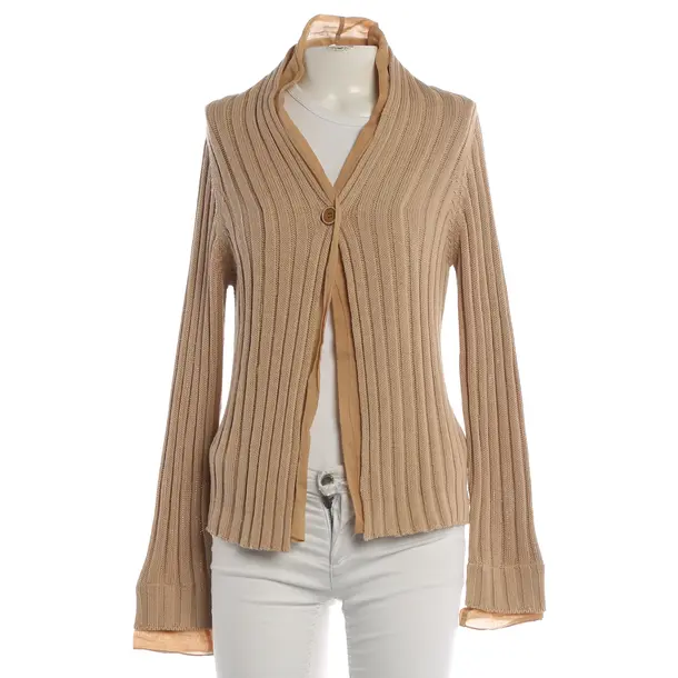 Cardigan, in Brown, Cotton, Brunello Cucinelli