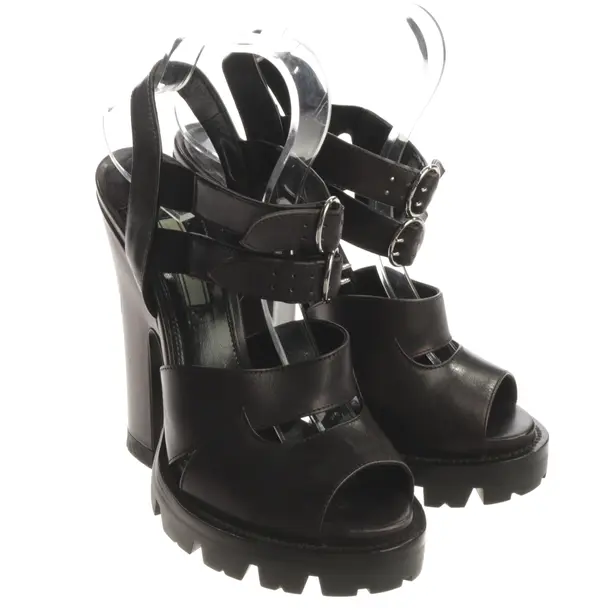 Heeled Sandals, in Black, Prada