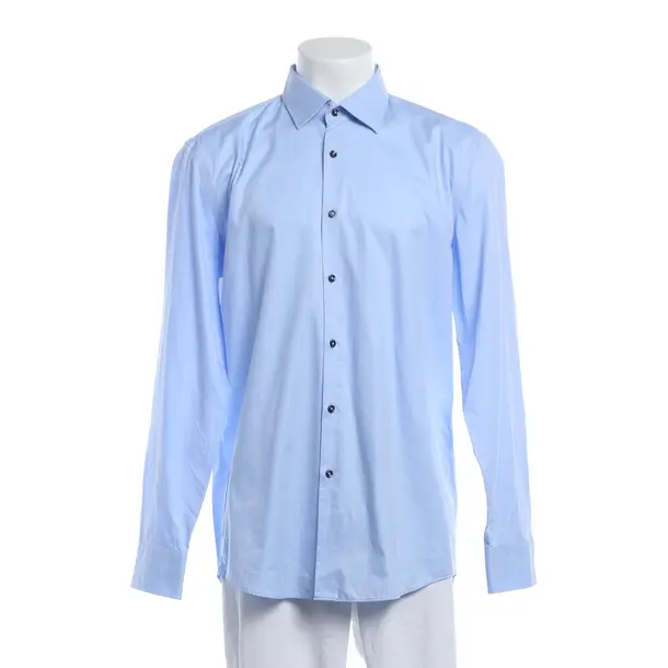 Shirt, in Blue, Cotton, Hugo Boss Black Label