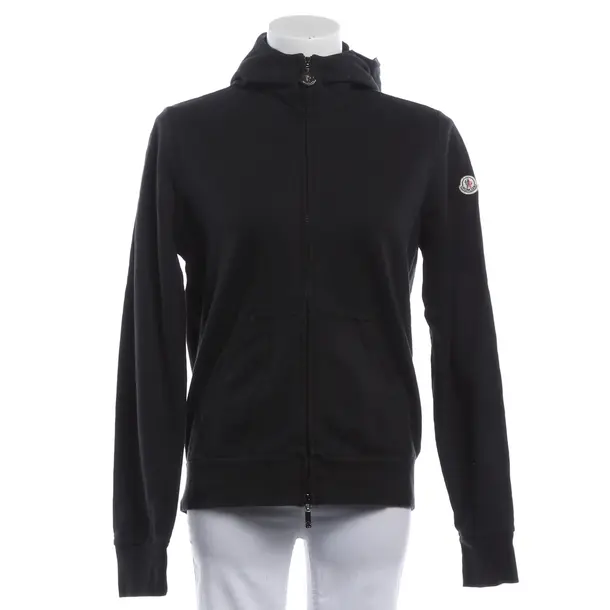 Felpa con cerniera, in Nero, Cotone, Moncler
