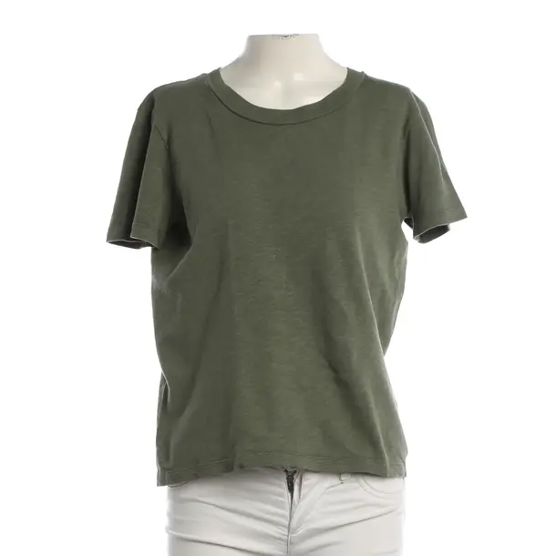 Shirt, in Dunkelgrün, Baumwolle, American Vintage