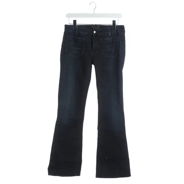Jeans Flared, in Navy, Denim, Seafarer