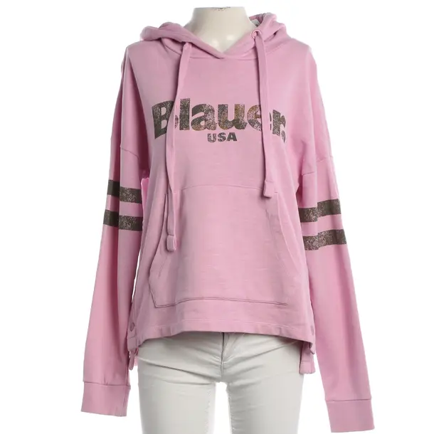 Felpa con cappuccio, in Rosa, Cotone, Blu USA