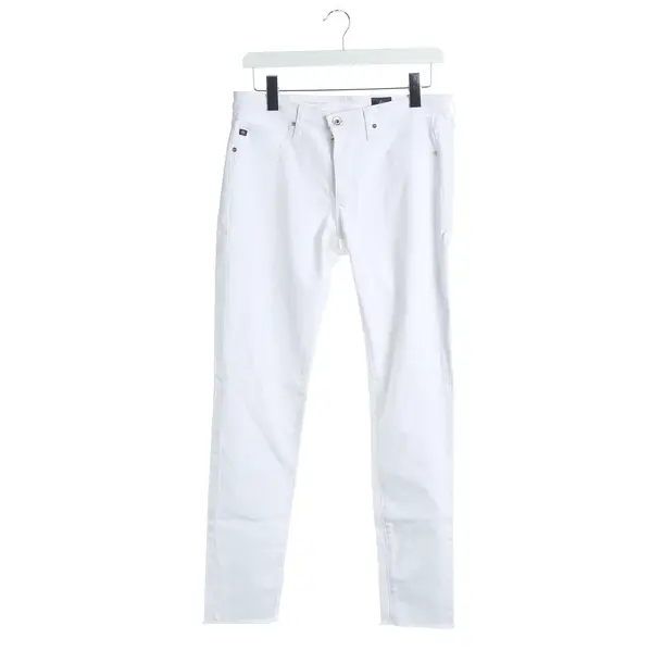 Jeans slim fit, in Bianco, Cotone, Adriano Goldschmied