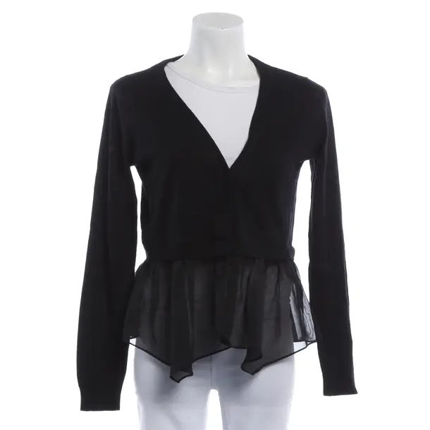 Strickjacke, in Schwarz, Baumwolle, Steffen Schraut