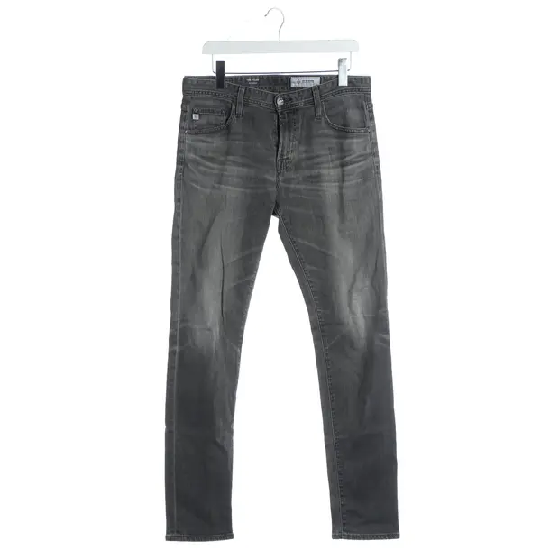 Jeans Straight Fit, in Grau, Baumwolle, Adriano Goldschmied