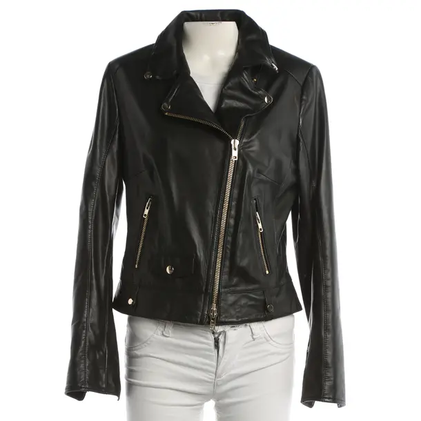 Lederjacke, in Schwarz, Leder, Schyia