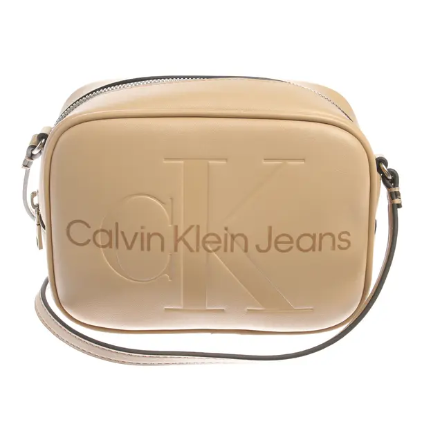 Shoulder Bag in Brown, Leather, Calvin Klein