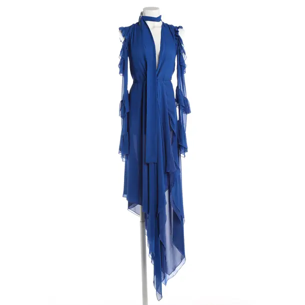 Silk Dress, in Blue, Silk, Off-White