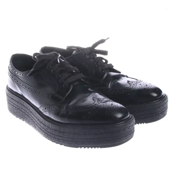 Loafers in Black, , Prada