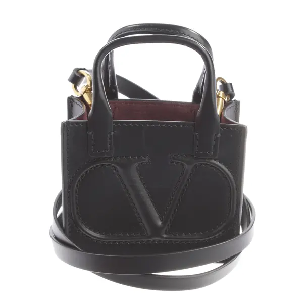 Handtasche, in Schwarz, Leder, Valentino