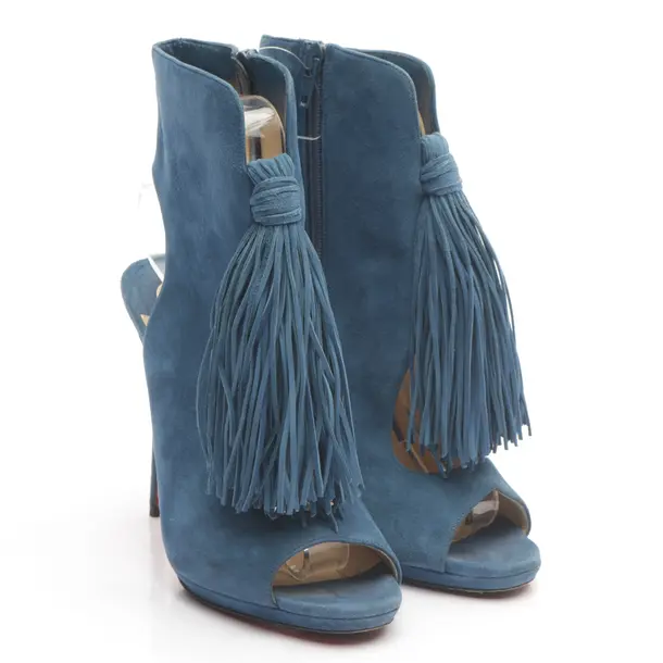 Heeled Sandals in Blue, , Christian Louboutin