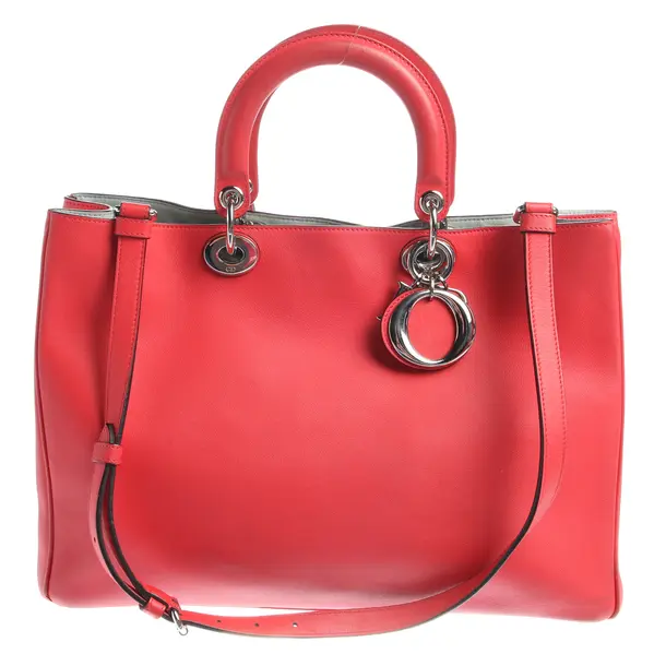 Handbag in Red, Leather, Dior