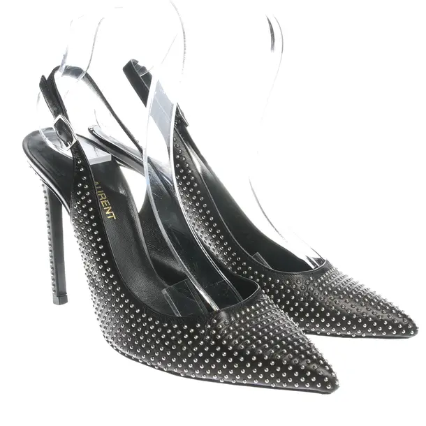 Slingbacks in Schwarz, , Saint Laurent