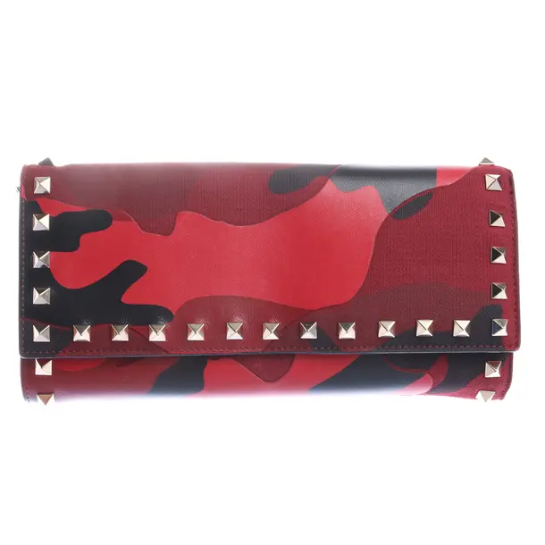 Wallet in Red, Cotton, Valentino