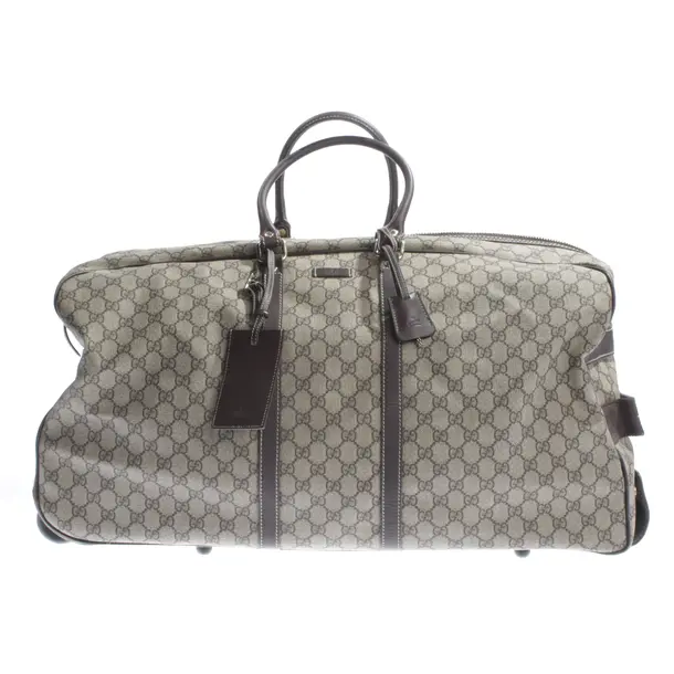 Borsa da viaggio, in Marrone scuro, Pelle, Gucci