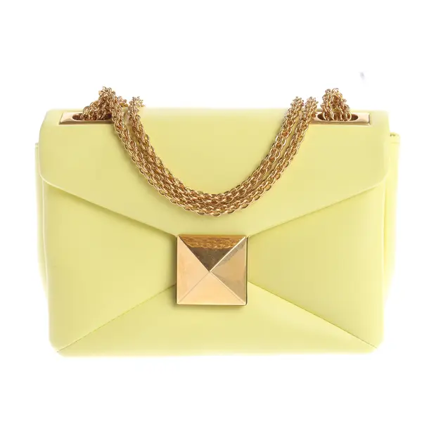 Schultertasche in Gelb, Leder, Valentino