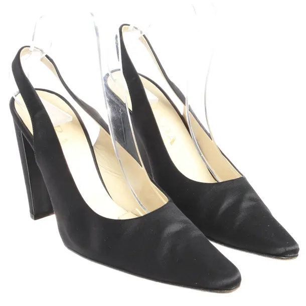 Slingbacks in Black, , Prada