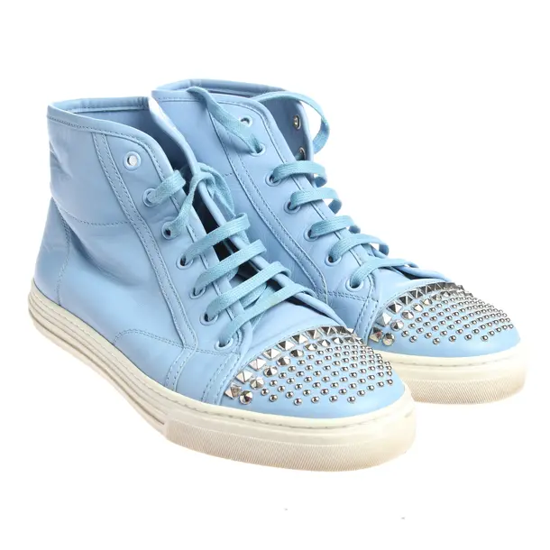 High-Top Sneakers in Blue, , Gucci