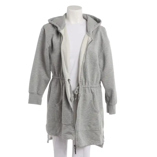 Zip-up Hoodie, in Light Gray, Cotton, Lala Berlin