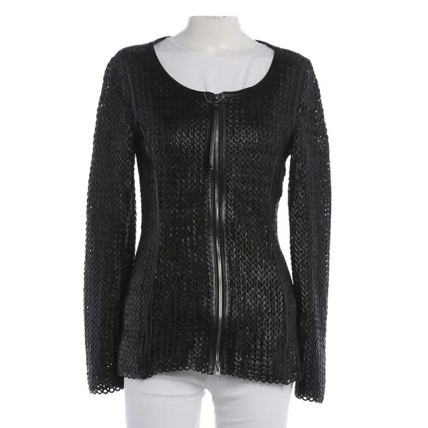 LeatherJacket, in Black, Leather, Strenesse