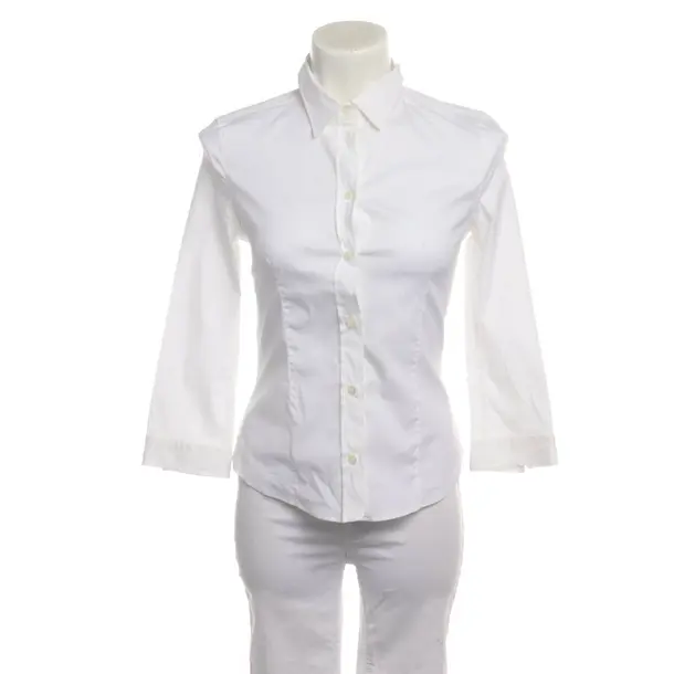 Blouse, in White, Cotton, Prada