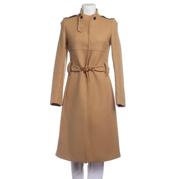 Mid-Season Coat in Brown, Wool, Prada