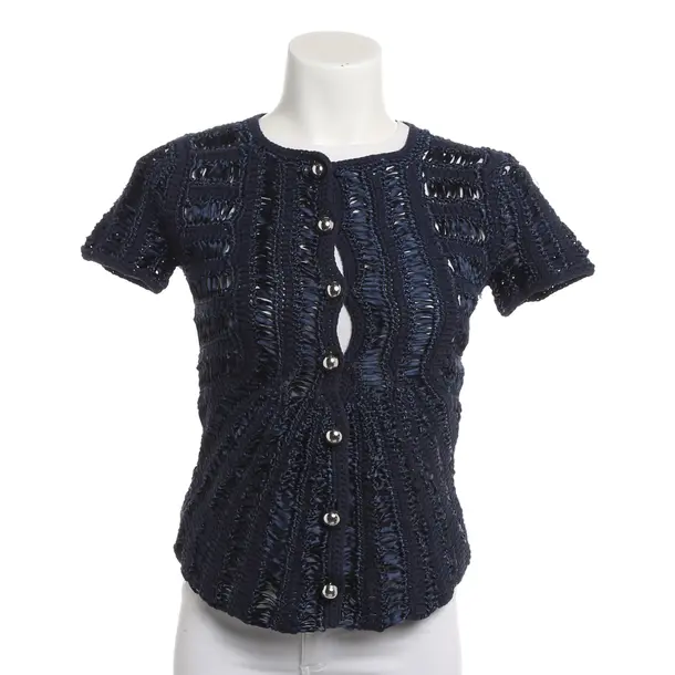 Strickjacke, in Navy, Baumwolle, Emporio Armani