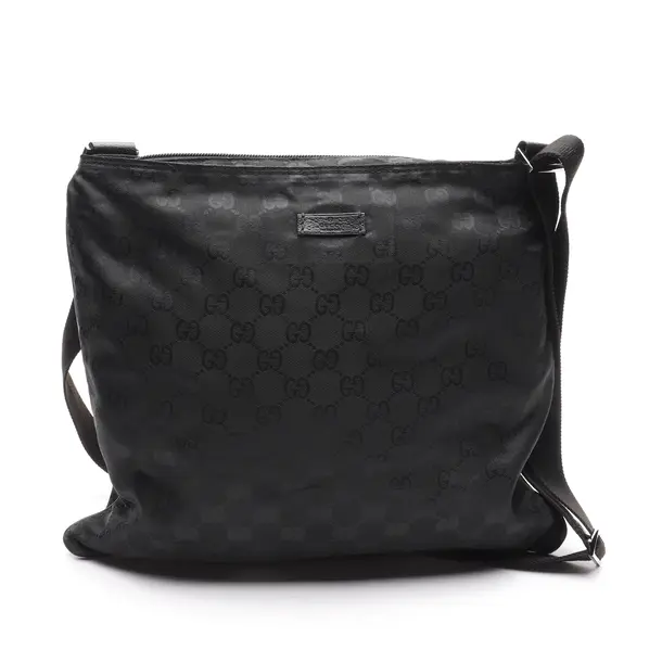 Shoulder Bag in Black, Polyester, Gucci