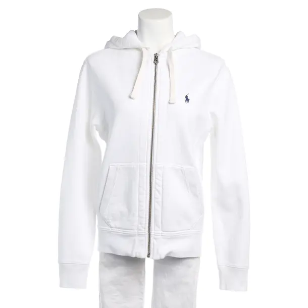 Zip-up Hoodie in White, Cotton, Polo Ralph Lauren