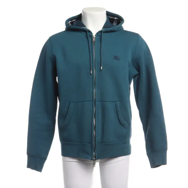 Zip-Up Hoodie, in Navy, Cotton, Burberry