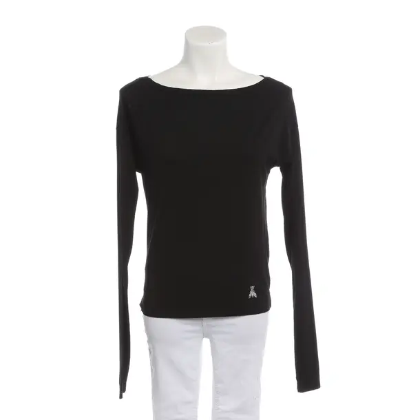 Long Sleeve Shirt in Black, Viscose, Patrizia Pepe