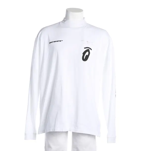 Longsleeve, in Weiß, Baumwolle, Off-White