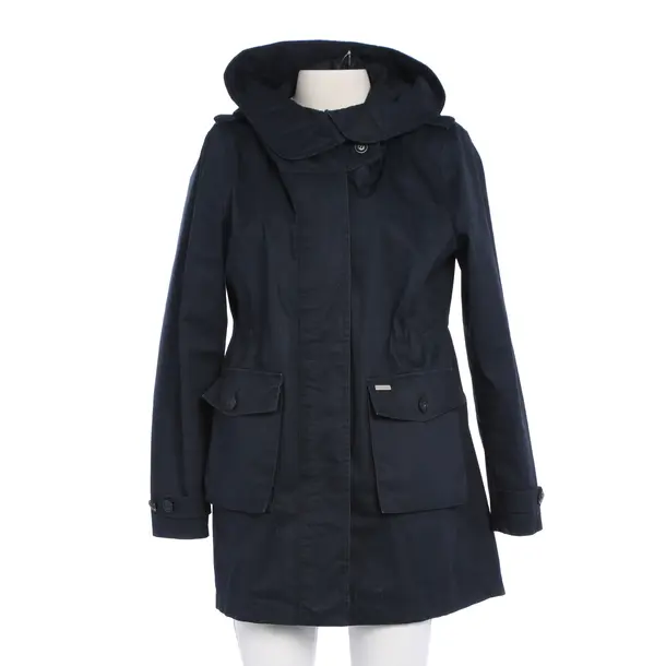 Mid-Season Jacket in Blue, Cotton, Woolrich