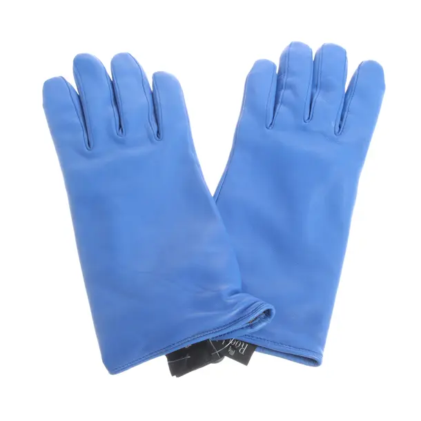 Leather Gloves in Blue, Leather, Roeckl