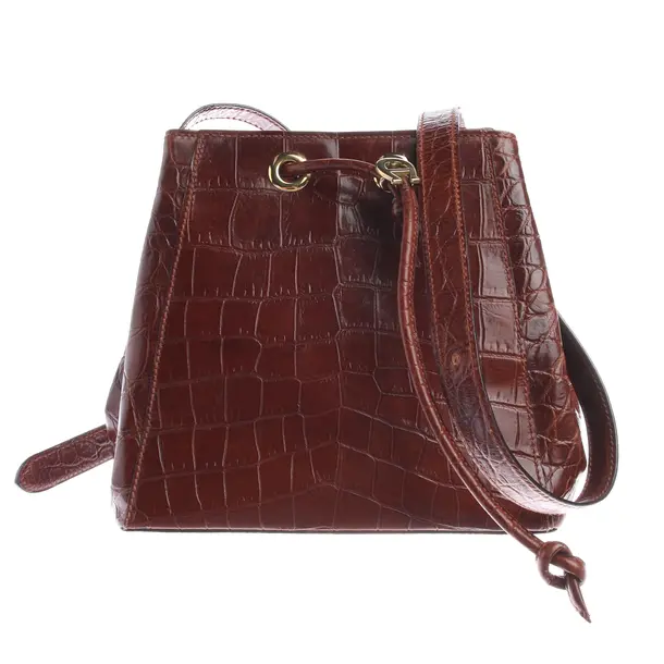 Schultertasche in Braun, Leder, Aigner
