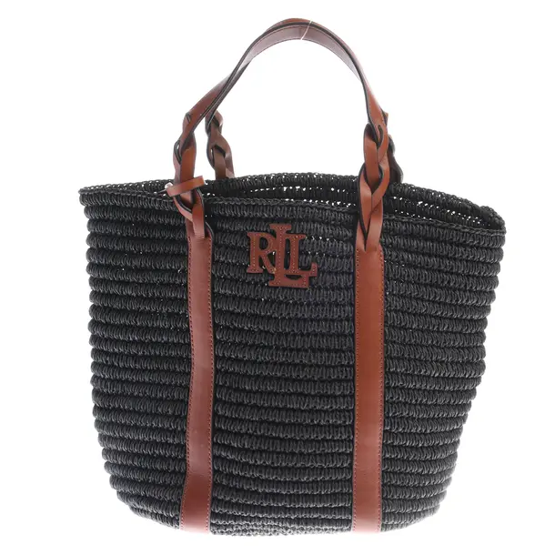 Shopper Bag in Brown, Straw, Lauren Ralph Lauren