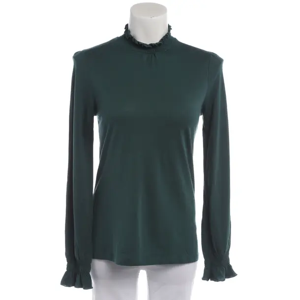 Long Sleeve Shirt in Green, Lyocell, Closed