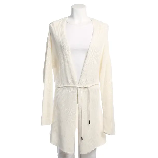 Cardigan in White, Cotton, Lanius