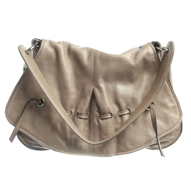 Schultertasche in Grau, Leder, Coccinelle