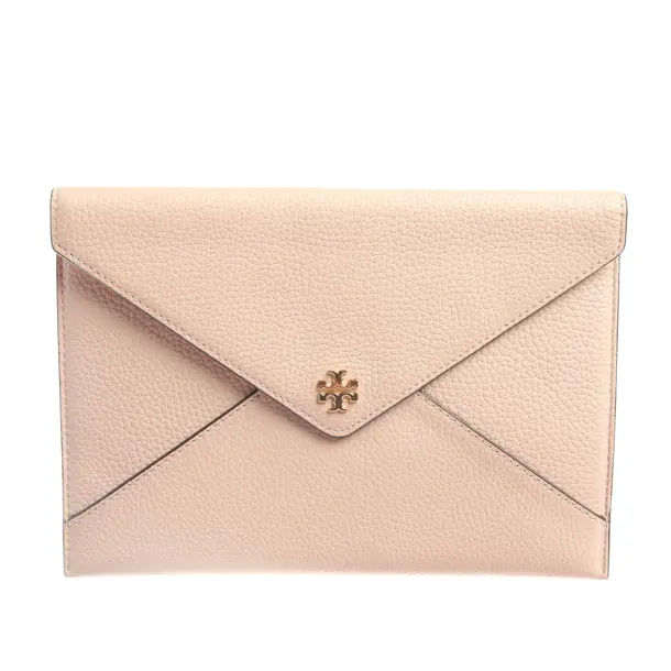 Clutch Bag in Pink, Leather, Tory Burch
