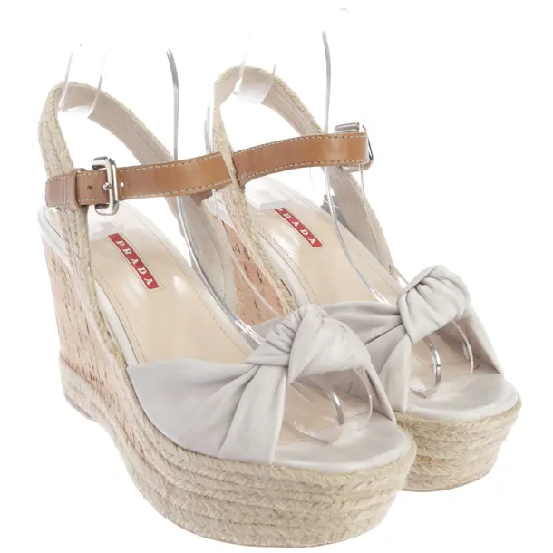 Sandaletten in Weiß, , Prada Linea Rossa