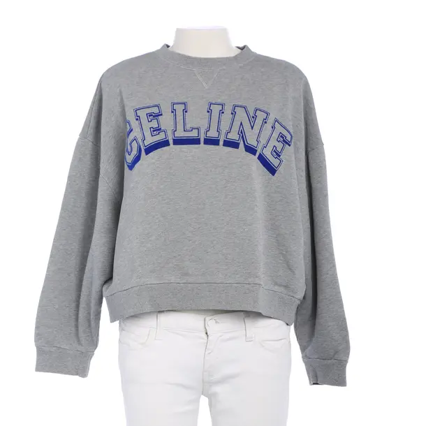 Sweatshirt in Grau, Baumwolle, Céline