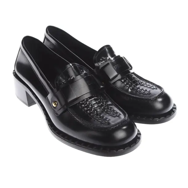 Loafers in Black, , Prada