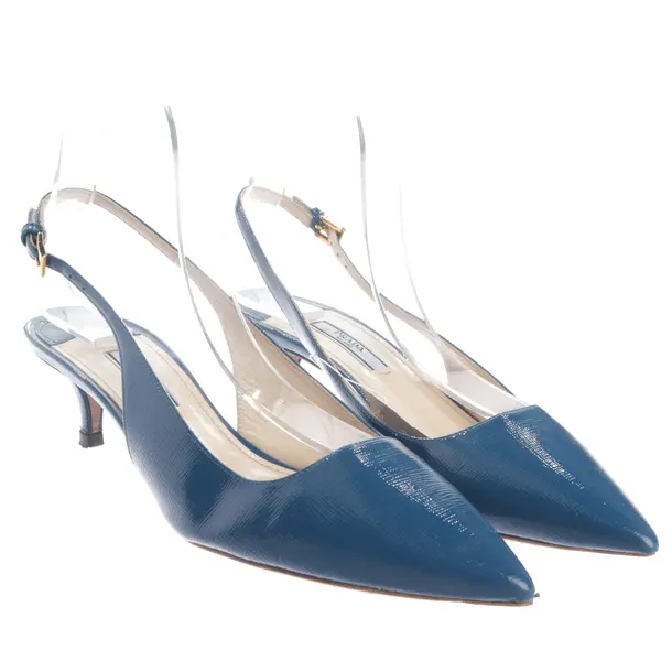 Slingbacks in Blue, , Prada