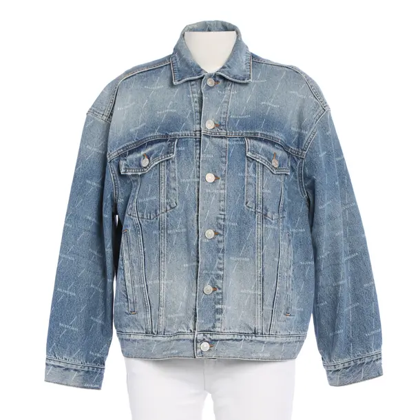 Jeansjacke in Blau, Baumwolle, Balenciaga
